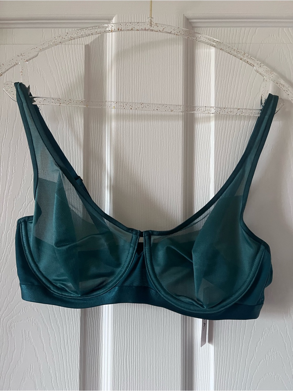 Soma Teal Emerald Sheer Underwire Bra 36C NWT